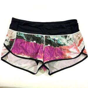 Lululemon Speed Shorts Pigment Wave Multi Black